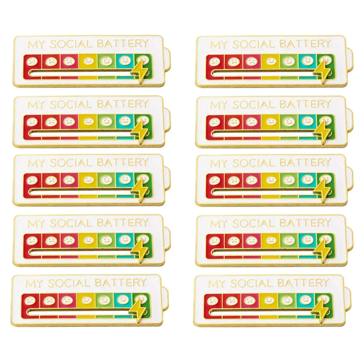 2025 SOCIAL BATTERY STATUS BROOCH