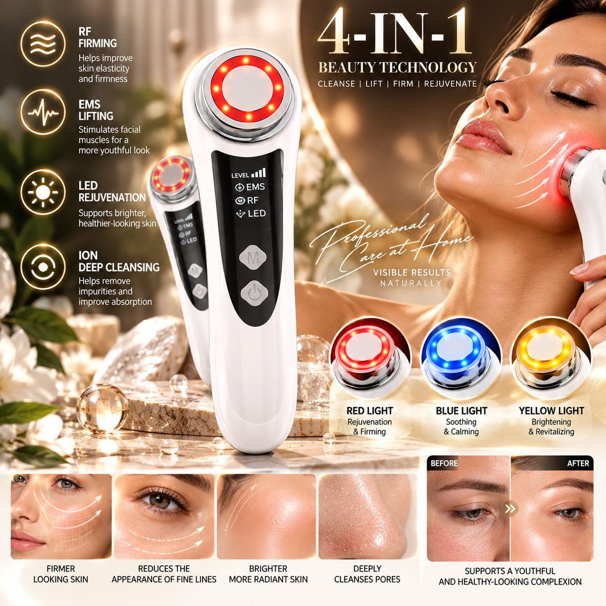 At-Home IPL Hair Removal Device – Professional-Looking Hair Removal