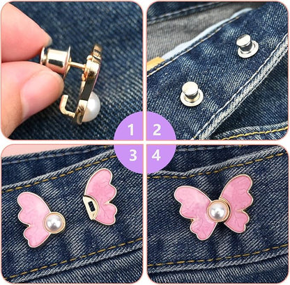 6pcs/1 pack Waist Tight Button