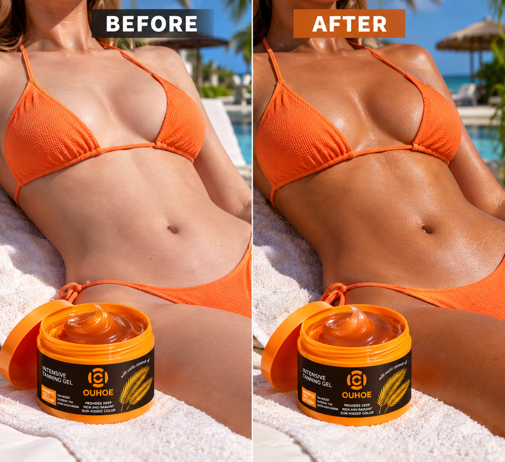 OUHOE Intensive Tanning Gel – Face & Body Sun-Kissed Glow