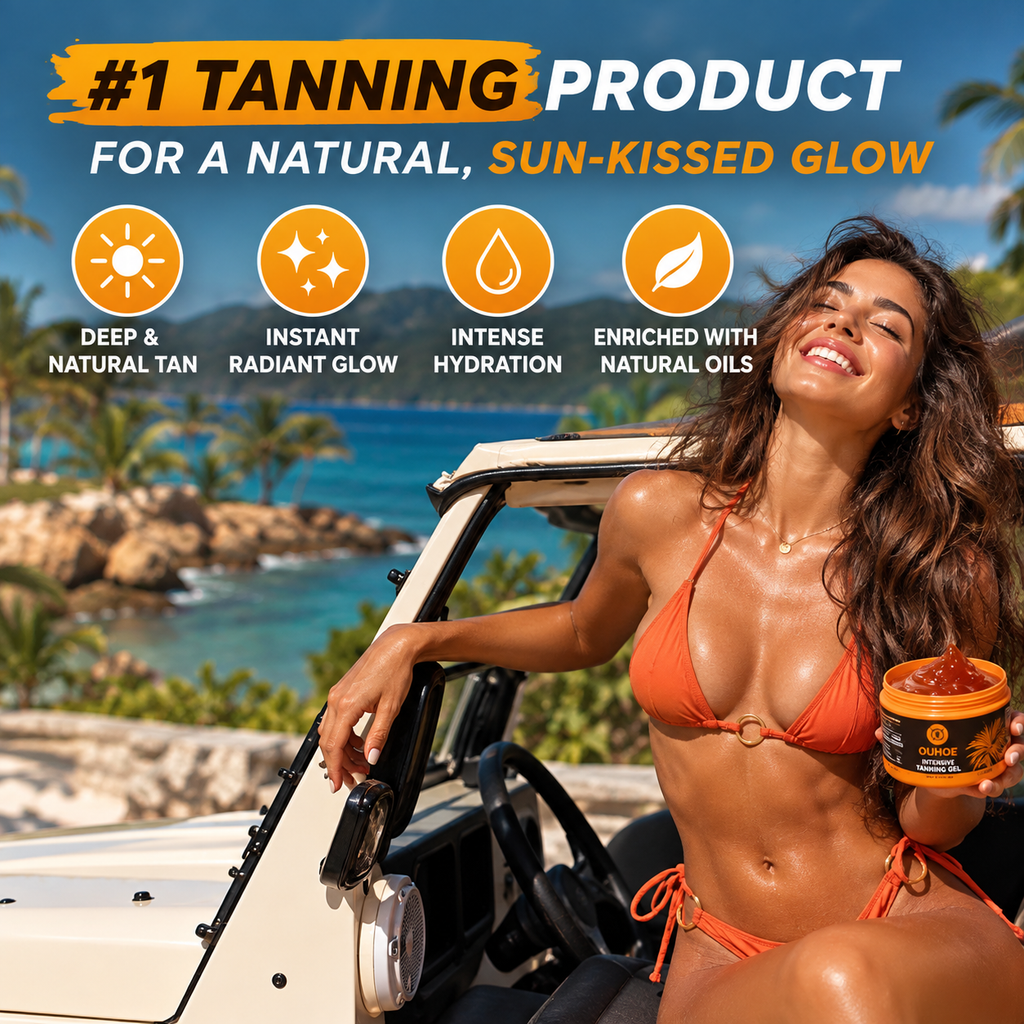 OUHOE Intensive Tanning Gel – Face & Body Sun-Kissed Glow