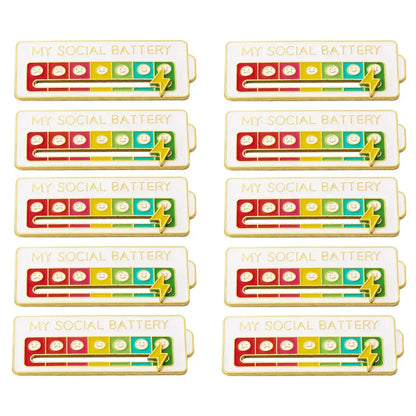 2025 SOCIAL BATTERY STATUS BROOCH